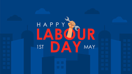 may day banner template for labor day celebration