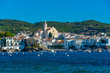 Panorama view of Spanish village Cadaques