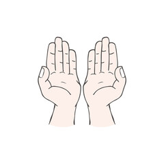 praying hands icon Ramadan and Islamic Eid