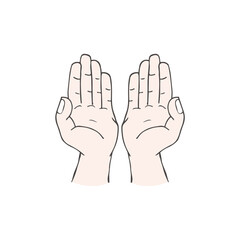 praying hands icon Ramadan and Islamic Eid