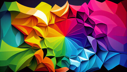 Generative AI, Spectrum Fusion: A Mesmerizing Array of Overlapping Geometric Shapes