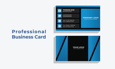 creative professional vector business card template