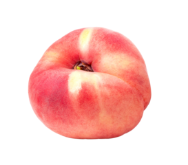  flat donut peaches on transparent png
