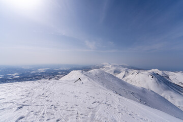 北海道　ニセコ　ニセコアンヌプリ　山頂　登山　羊蹄山　スキー　スノーボード　バックカントリー