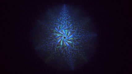 3D rendering abstract round light background