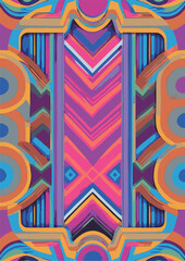 Abstract geometric background design with neon Tosca color theme for various uses such as background, wallpaper, wall decoration, backdrop, ornament, cover, web design, template, book cover. Create a 