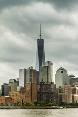 Fototapeta na wymiar New York financial district