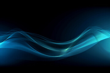 Fototapeta premium abstract blue wave background