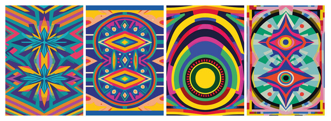 Abstract geometric background design with neon Tosca color theme for various uses such as background, wallpaper, wall decoration, backdrop, ornament, cover, web design, template, book cover. Create a 