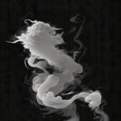 Fototapeta premium Fantastic smoke, abstract background, wallpaper. Color bomb. Printable image. High quality. Generative AI