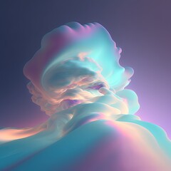 Obraz premium Colorful smoke, abstract background, wallpaper. Color bomb. Printable image. High quality. Generative AI