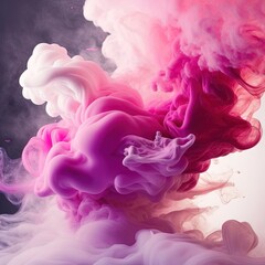 Colorful smoke, abstract background, wallpaper. Color bomb. Printable image. High quality. Generative AI