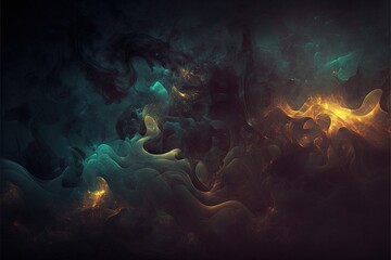 Obraz premium Colorful smoke, abstract background, wallpaper. Color bomb. Printable image. High quality. Generative AI