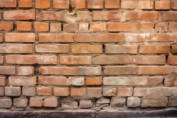 ﻿A brick wall with a brick walkway - Generative AI