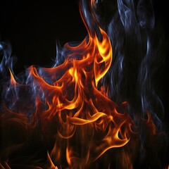 Fototapeta premium Colorful smoke, abstract background, wallpaper. Color bomb. Printable image. High quality. Generative AI