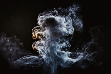 Fantastic smoke, abstract background, wallpaper. Color bomb. Printable image. High quality. Generative AI