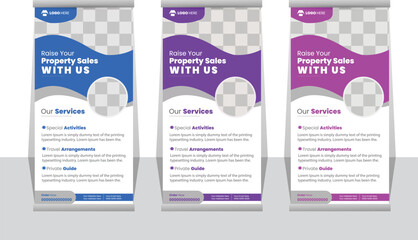 Corporate rollup banner template,corporate Roll up background for Presentation, pull up,Vertical roll up, x-stand, exhibition display, vector illustration, business flyer, display, x-banner, blue bann