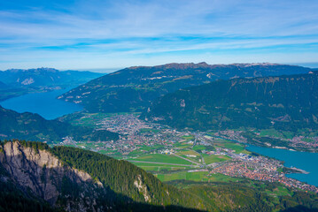 Panorama view of Interlaken, Switzerland
