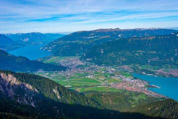 Panorama view of Interlaken, Switzerland