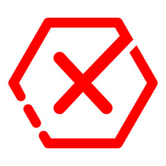 Obraz premium Cross Button