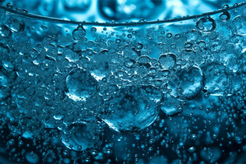 water. sparkling water. close up, generative ai