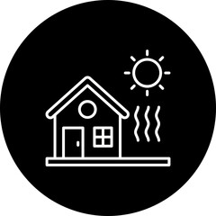 Heat Waves Line Inverted Icon