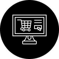 Ecommerce Line Inverted Icon