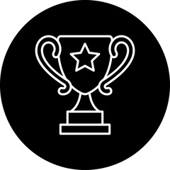 Trophy Line Inverted Icon