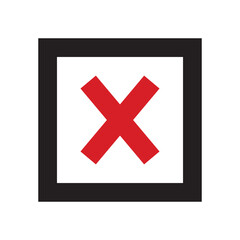 Obraz premium Cross Button