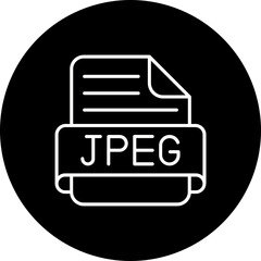 Jpeg Line Inverted Icon