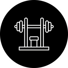 Gym Line Inverted Icon