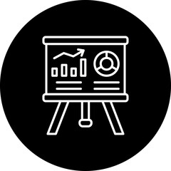 Presentation Line Inverted Icon