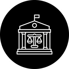 Court Line Inverted Icon