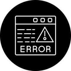 Error Line Inverted Icon