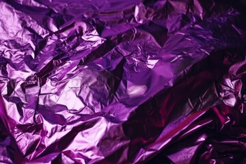 stack of shiny purple foil sheets on a flat surface created with Generative AI technology