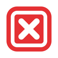 Obraz premium Cross Button Icon