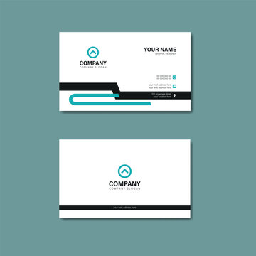 Simple creative stylish modern business card template design. horizontal professional modern visiting card