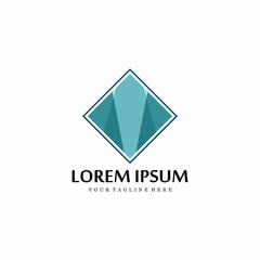 Fototapeta premium image of abstract diamond vector logo illustration