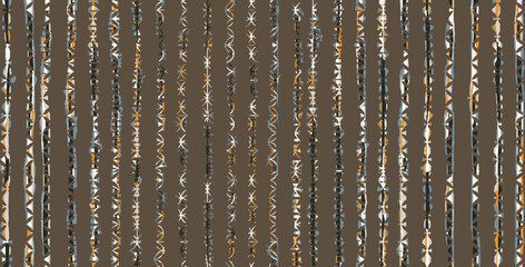 Hand drawn striped seamless pattern. Monochrome horizontal dry brush strokes texture. Abstract vintage noisy textured background. Vector Shibori Watercolor Abstract irregular striped textured