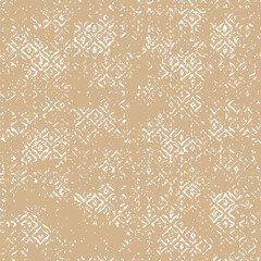 Fancy fabric linen, blended with stripes washed coat surface tile jacquard texture digital printing pattern design. Yarns for sports style. Vector fabric seamless pattern. Abstract natural textured