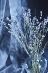 Bouquet of dried flowers lavender