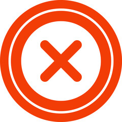 Obraz premium Cross Button