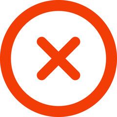 Obraz premium Cross Button