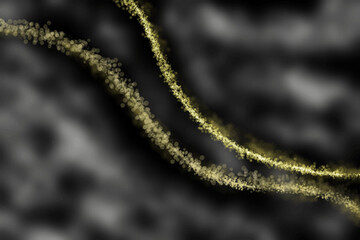 black background with gold trim and blur effect