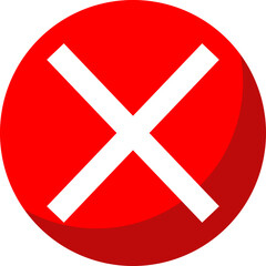 Obraz premium Cross Button