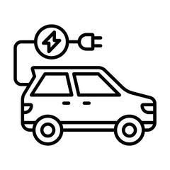 Electric Car Icon