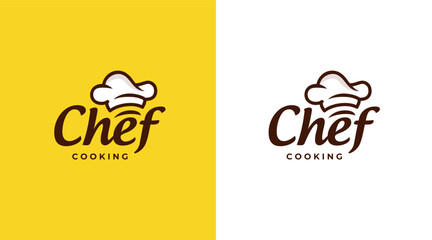 Food Chef restaurant logo design template