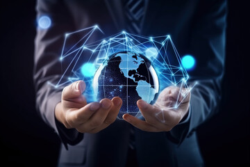 hand pushing a button on the touch screen interface