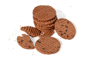 Biscuit  isolated on white background