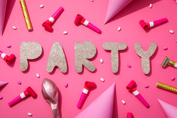 Concept of party and celebration, accessories for party